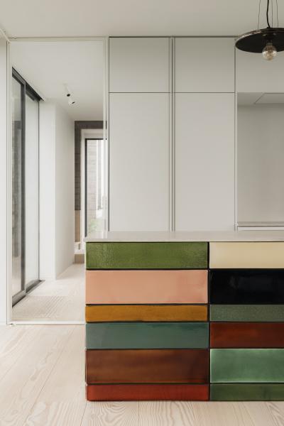 keuken, eiland, draai-inschuifkast,
