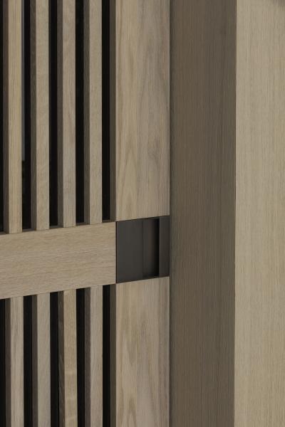 marmer eik fineer steel look inrichting appartement gewolkt glas structuurglas figuurglas keramiek
