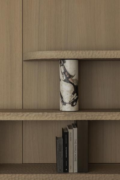 gesculpt hout marmer eik fineer steel look inrichting appartement gewolkt glas structuurglas figuurglas keramiek